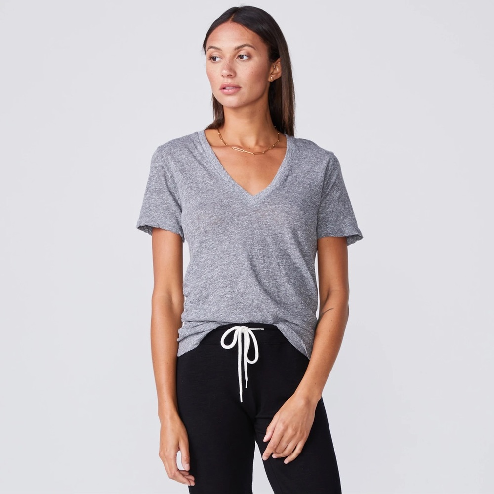 Monrow Gray V-Neck